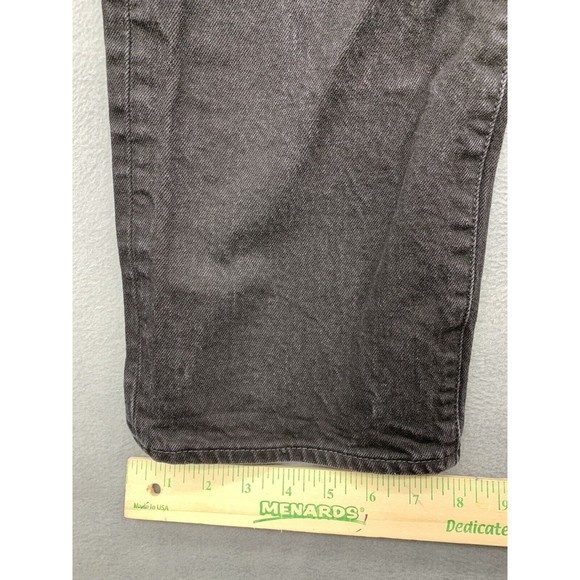 Levi's Strauss 501 Denim Jeans Men's Size 38X32 Black Button Fly Straight Dark - Picture 8 of 16